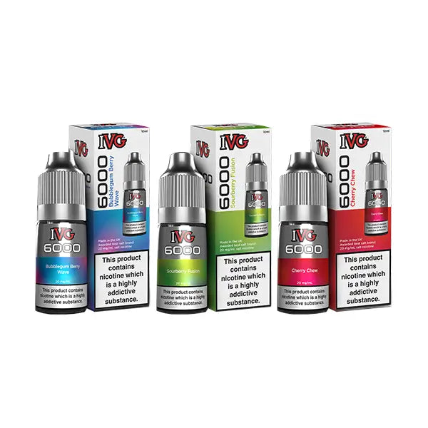 10mg IVG 6000 10ml Nic Salts (50VG/50PG) - Vaping Products