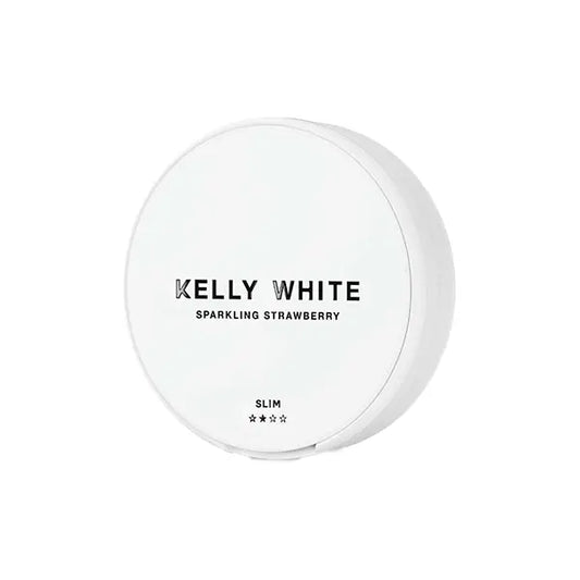 10mg Kelly White Medium Slim Nicotine Pouches - 20 Pouches - Sparkling Strawberry - Smoking Products