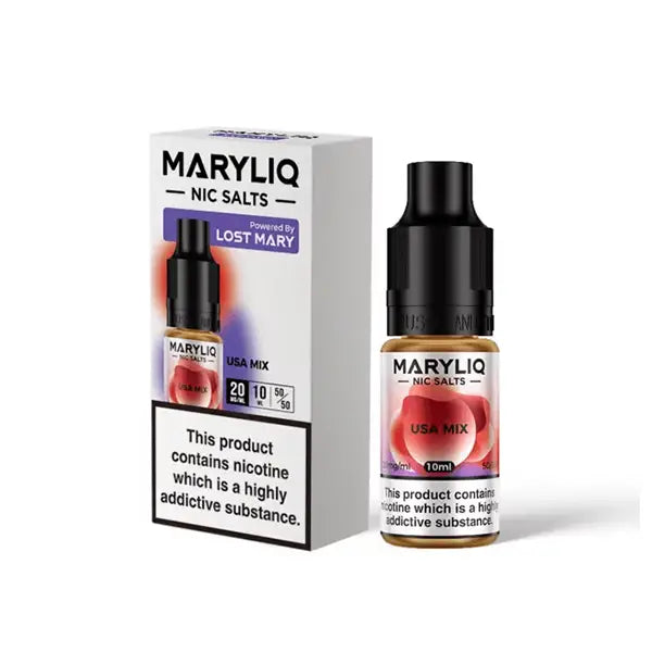10mg MARYLIQ Nic Salt By Lost Mary 10ml (50VG/50PG) - General