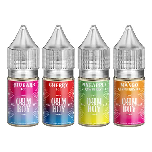 10mg Ohm Boy SLT 10ml Nic Salt (50VG/50PG) - Apple Juice Ice - Vaping Products