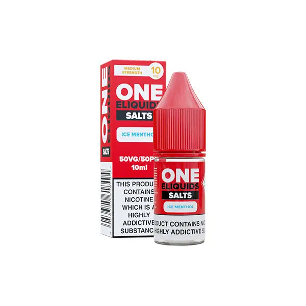 10mg One E-Liquids Flavoured Nic Salts 10ml (50VG/50PG) - Vaping Products