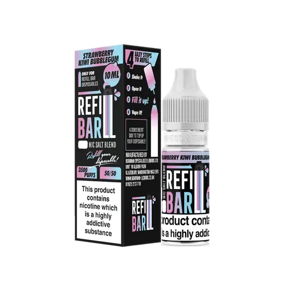 10mg Refill Bar Salts 10ml Nic Salts (50VG/50PG) - Vaping Products