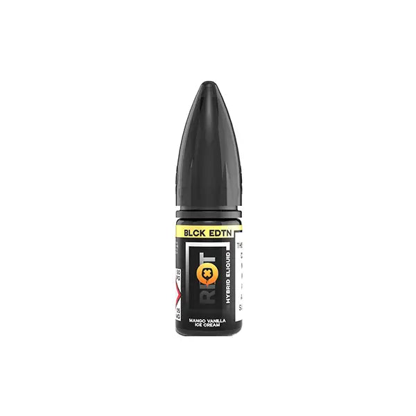 10mg Riot Squad Black Edition V2 Nic Salts 10ml (50VG/50PG) Vaping Products