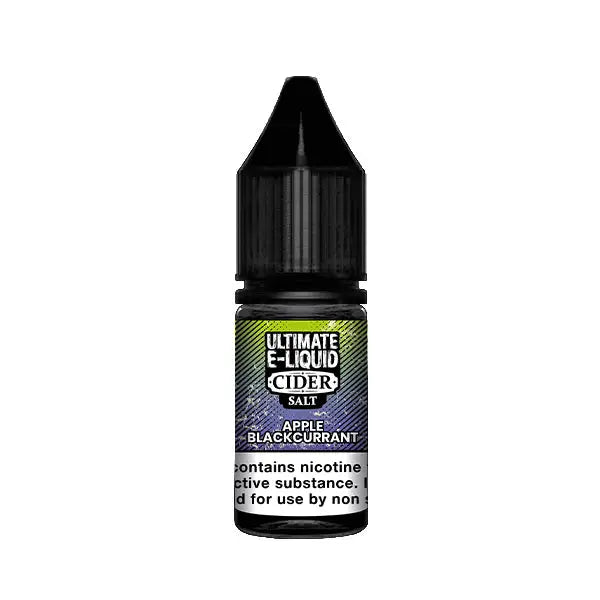 10mg Ultimate E-Liquid Cider Salts 10ml Nic Salts (50VG/50PG) - Apple Blackcurrant - Vaping Products