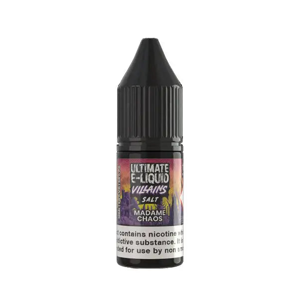 10mg Ultimate E-Liquid Villains Salts 10ml Nic Salts (50VG/50PG) - Vaping Products