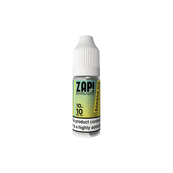10mg ZAP! Bar Salts Nic Salt 10ml (50VG/50PG) - Banana Ice - Vaping Products