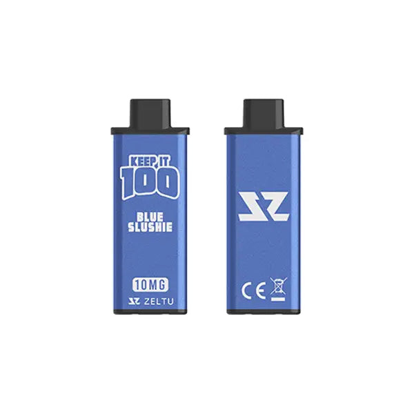 10mg Zeltu X3 Pod 2ml - Keep It 100 - Blue Slushie - Vaping Products