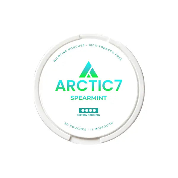 11mg Arctic7 Spearmint Slim Nicotine Pouches - 20 Pouches - Smoking Products