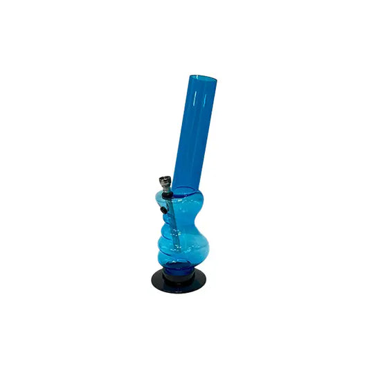 12’’ Mix Plain Print Acrylic Bong - FP01-4 (GS0685) - Smoking Products