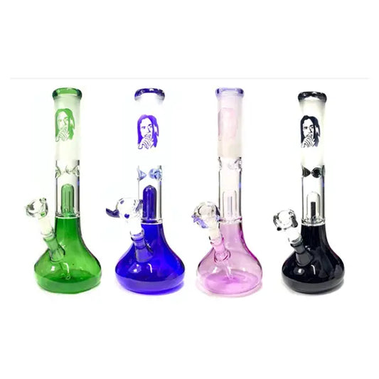 12’’ Percolator Mixed Design Glass Bong - GWP 1199 - Smoking Products