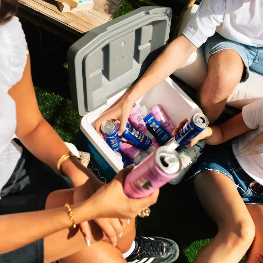 12 x COMMON 500mg Lion’s Mane & Chage Vitamin Drink Blackcurrant & Basil Flavour - 330ml Cans - Nootropics & Supplements