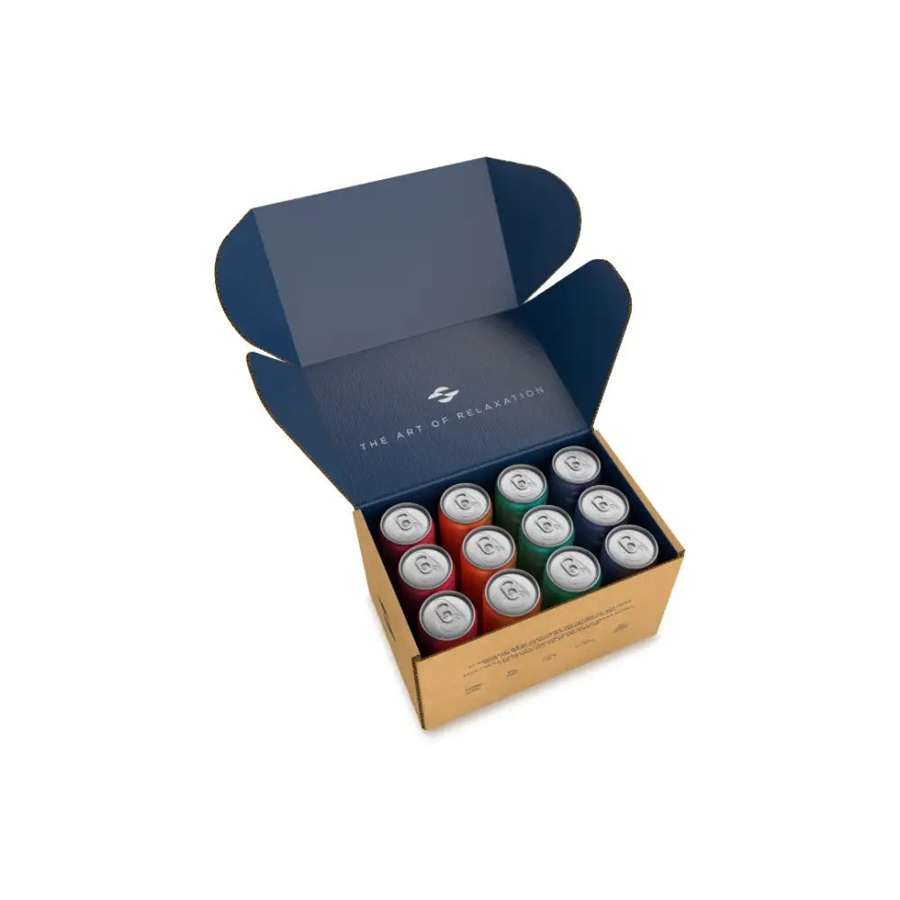 12 x Goodrays 30mg CBD 4 Flavour 250ml Cans - CBD Products