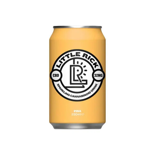 12 x Little Rick 32mg CBD Sparkling 330ml Pina - CBD Products