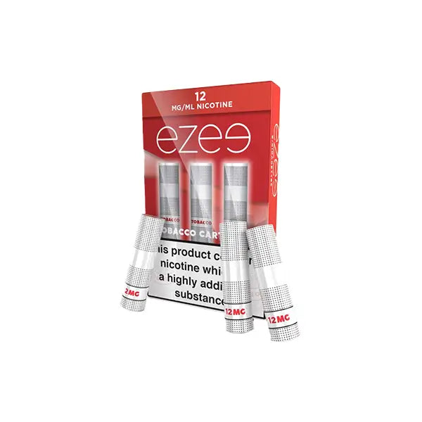 12mg Ezee E-cigarette Cartridges Tobacco 1050 Puffs - Vaping Products