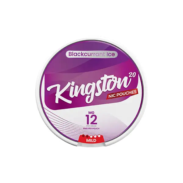 12mg Kingston Nicotine Pouches - 20 Pouches - Smoking Products