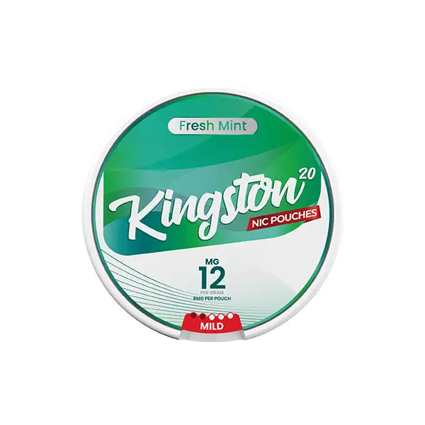 12mg Kingston Nicotine Pouches - 20 Pouches - Smoking Products