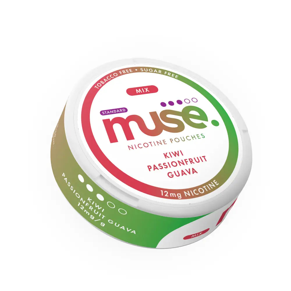 12mg Muse Mix Nicotine Pouches - 20 Pouches - Kiwi Passion Guava - Smoking Products