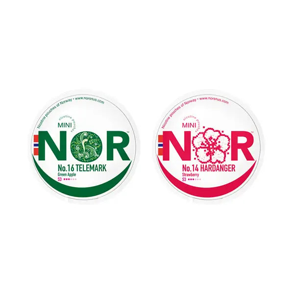 12mg NOR Mini Nicotine Pouches - 20 Pouches - Fulfilment