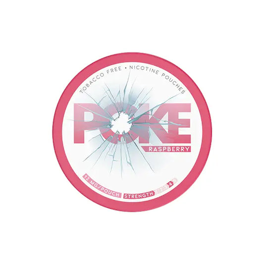 12mg Poke Raspberry Nicotine Pouches - 20 Pouches - Smoking Products
