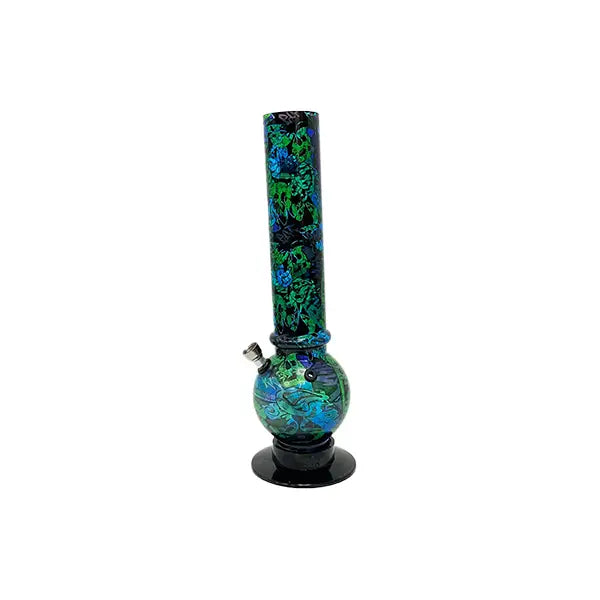 14’’ Mix Colour Graffiti Design Acrylic Bong - FAY (GS0212) - Smoking Products