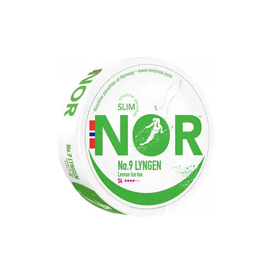 14mg NOR Slim Nicotine Pouches - 20 Pouches - Lyngen - Lemon Ice Tea - Smoking Products
