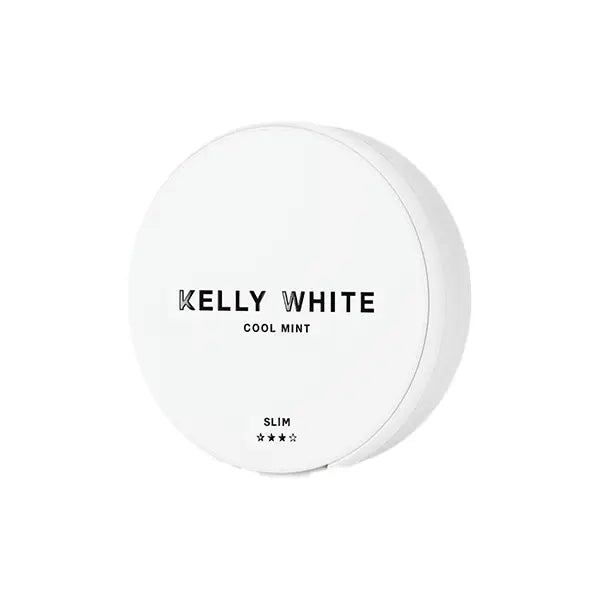 15mg Kelly White Slim Medium Cool Mint Nicotine Pouches - 20 Pouches - Smoking Products