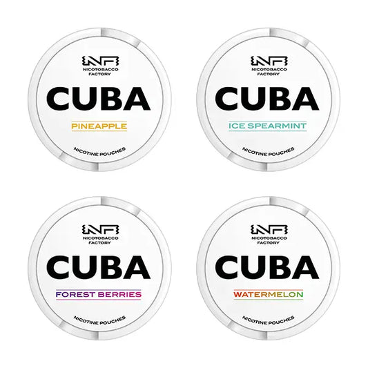 16mg CUBA White Nicotine Pouches - 25 Pouches - Apple Juice - Smoking Products