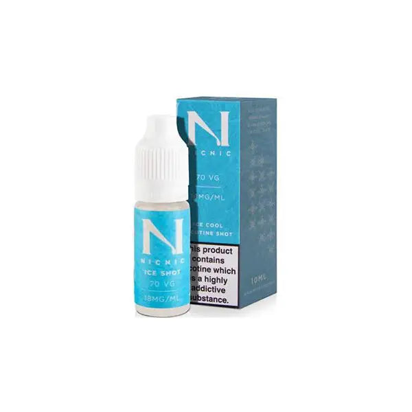 18mg Ice Cool Nic Shot 10ml by Nic Nic (70VG/30PG) - Vaping Products
