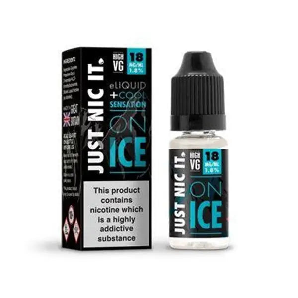 18mg Just Nic It On Ice Nic Shot 10ml (80VG/20PG) - Vaping Products