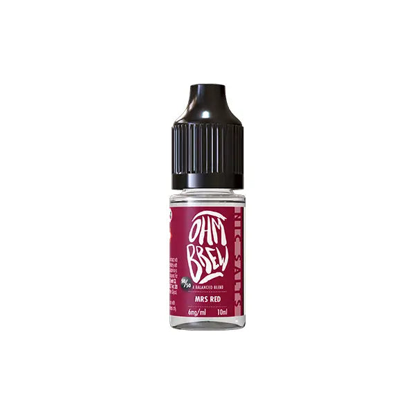 18mg Ohm Brew Balanced Blend 10ml Nic Salts (50VG/50PG) - Vaping Products