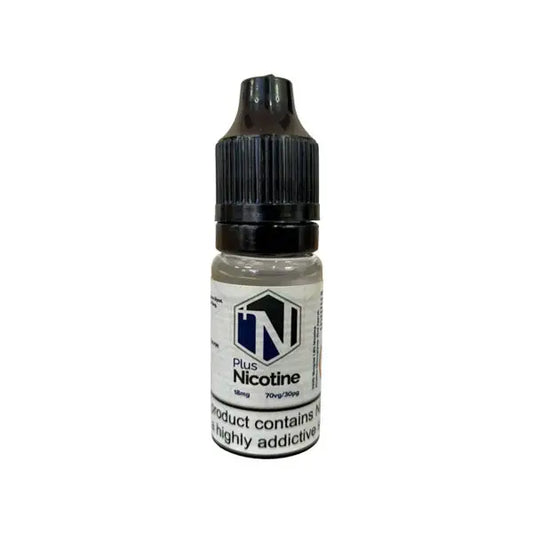18mg Plus Nicotine Flavourless Nicotine Shot 10ml (70VG) - Vaping Products