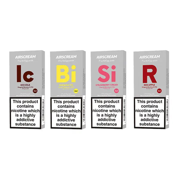 19mg Air Scream Air Egg Pods 2PCS 1.2Ω 2ml - Vaping Products