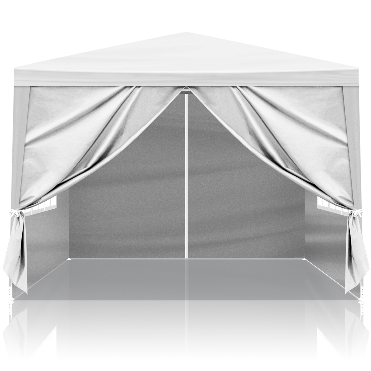3 x 3m Four Sides Portable Home Use Waterproof Tent with Spiral Tubes White - The Magic Elf