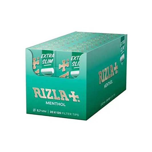 20 Rizla Menthol Extra Slim Tips - Smoking Products