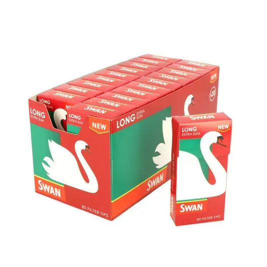 20 Swan Extra LONG Slim Filter Tips - Smoking Products