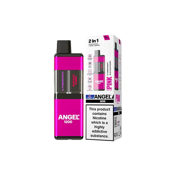 20mg Angel 1200 2in1 By Vapes Bar Dual Prefilled Pod Kit 1200 Puffs - Vaping Products