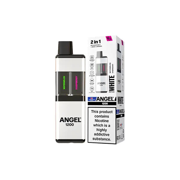 20mg Angel 1200 2in1 By Vapes Bar Dual Prefilled Pod Kit 1200 Puffs - Vaping Products