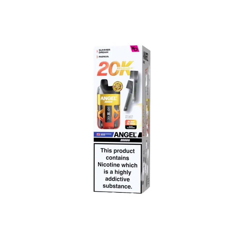 20mg Angel 20000 by Vapes Bars Duel Prefilled Pod Vape Kit 20000 Puffs - Vaping Products