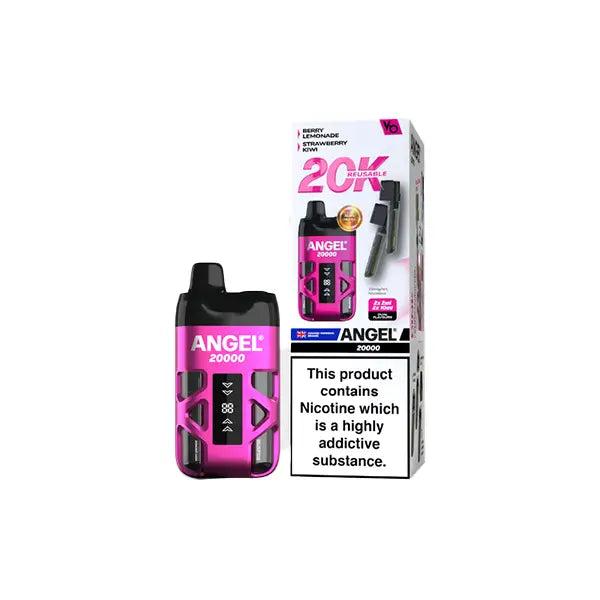 20mg Angel 20000 by Vapes Bars Duel Prefilled Pod Vape Kit 20000 Puffs - Vaping Products