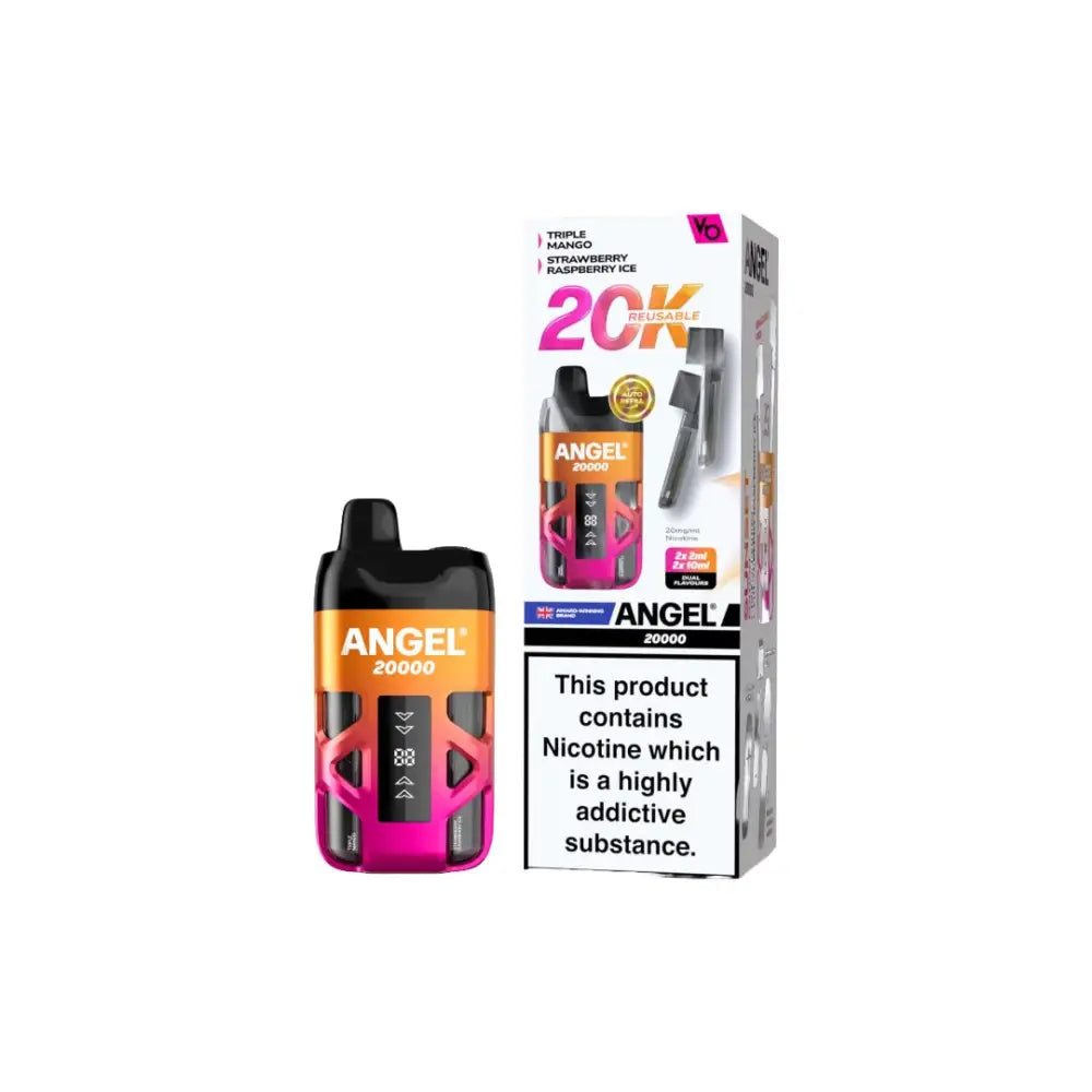 20mg Angel 20000 by Vapes Bars Duel Prefilled Pod Vape Kit 20000 Puffs - Vaping Products