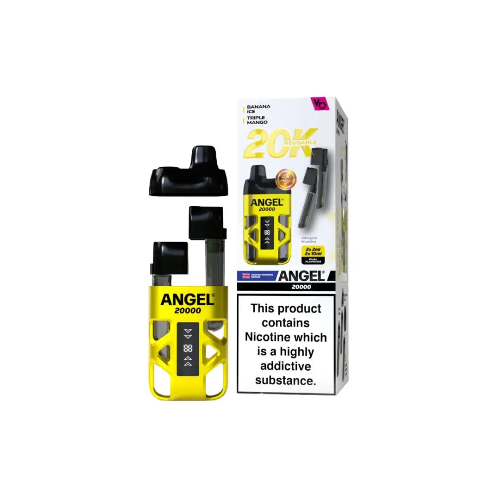20mg Angel 20000 by Vapes Bars Duel Prefilled Pod Vape Kit 20000 Puffs - Vaping Products