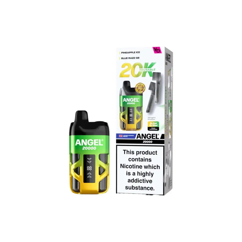 20mg Angel 20000 by Vapes Bars Duel Prefilled Pod Vape Kit 20000 Puffs Vaping Products
