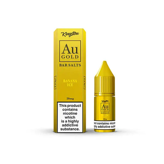 20mg AU Gold By Kingston Nic Salt 10ml (60VG/40PG) - Banana Ice - Vaping Products
