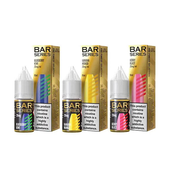 20mg Bar Series Gold Edition Nic Salt 10ml (50VG/50PG) - Vaping Products
