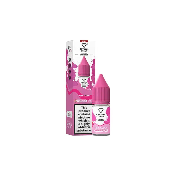 20mg Crystal Clear Nic Salt 10ml (50VG/50PG) - Vaping Products