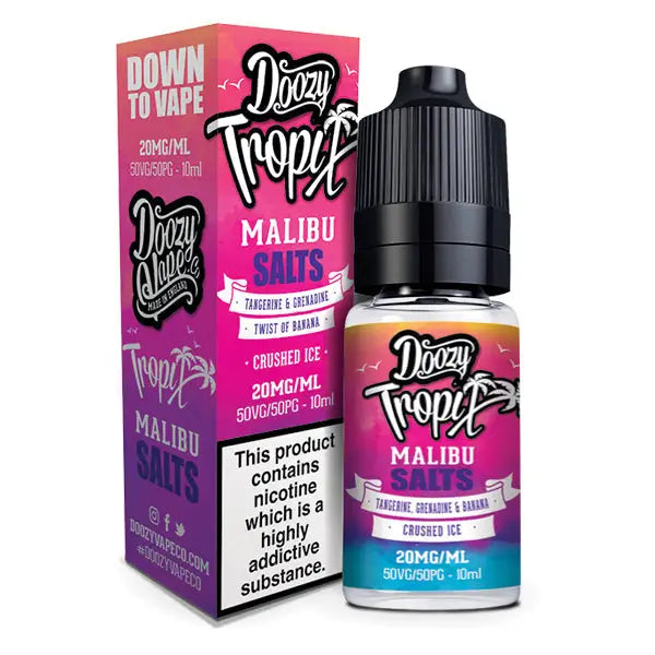 20MG Doozy Tropix Salts by Doozy Vape Co (50VG/50PG) - Malibu - Vaping Products