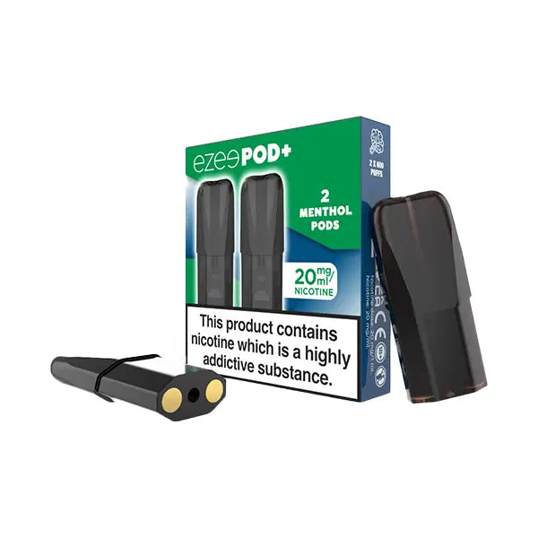 20mg Ezee POD + Menthol Replacement Prefilled Pods 2ml 1200 Puffs - 2 Pcs - Vaping Products