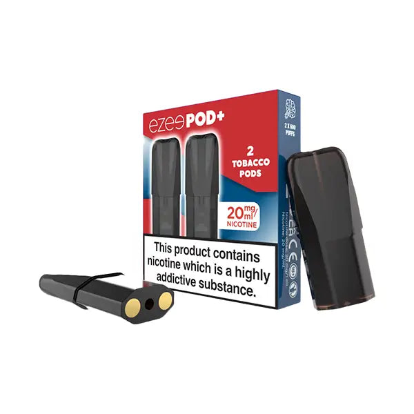 20mg Ezee POD + Tobacco Replacement Prefilled Pod 2ml 1200 Puffs - 2 Pcs - Vaping Products