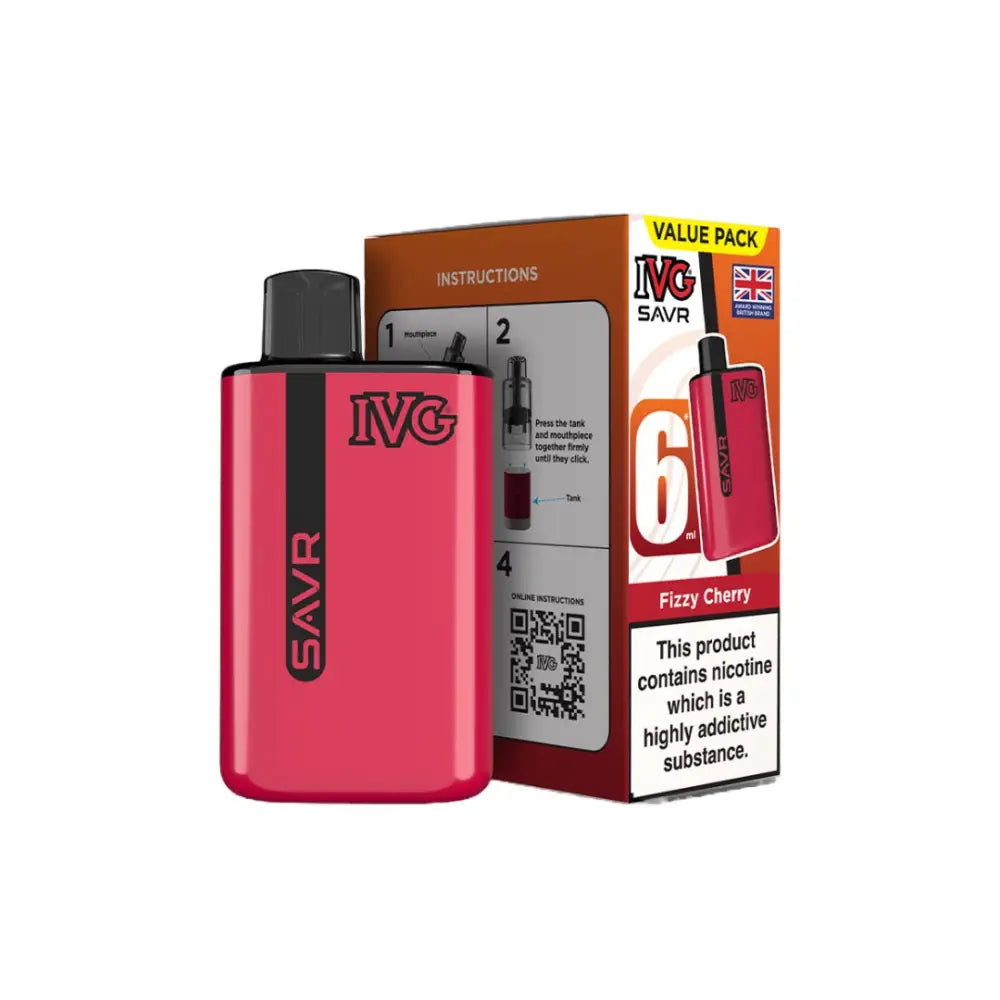 20mg I VG SAVR Prefilled Pod Vape Kit 3000 Puffs - Vaping Products