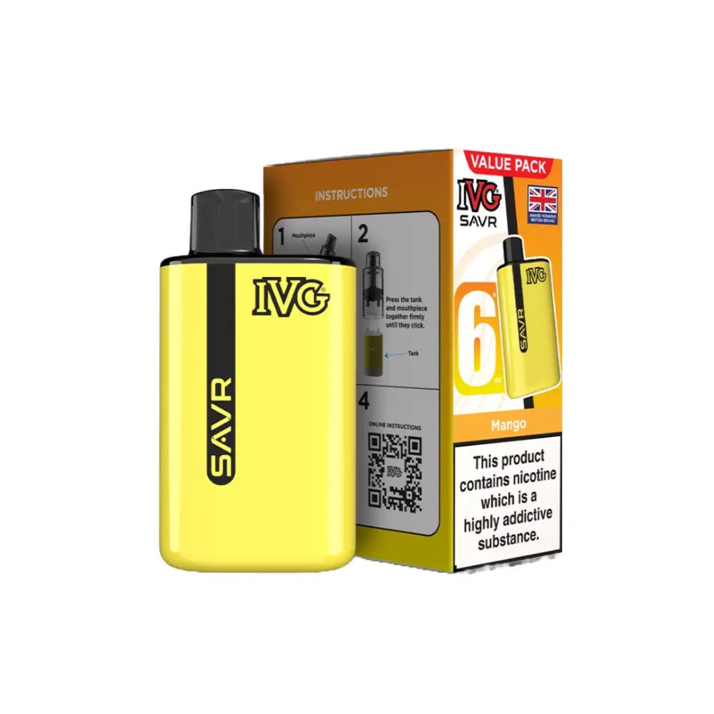 20mg I VG SAVR Prefilled Pod Vape Kit 3000 Puffs - Vaping Products